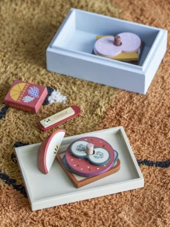Bloomingville - Thyra Legetøj, Madkasse, Blå, FSC® 100%, MDF