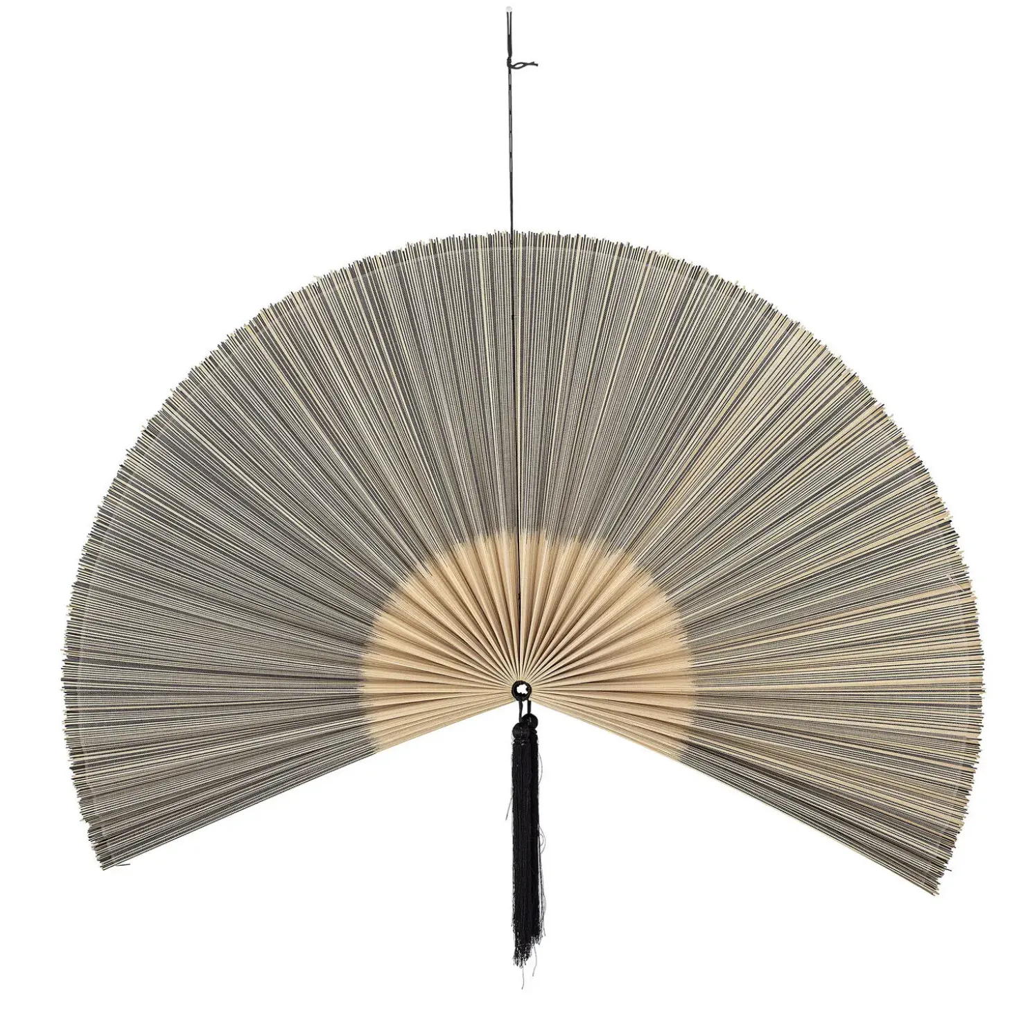 Bloomingville - Væg Dekoration - Jaime - Sort/Bambus - 145x72 cm