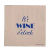 Bloomingville - Wine Serviet, Blå, FSC® Mix, Papir