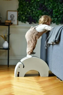 Bobles - Elefant L Sand grey