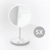 Bosign - Aftageligt Make-up spejl X5 - Bordmodel - Hvid