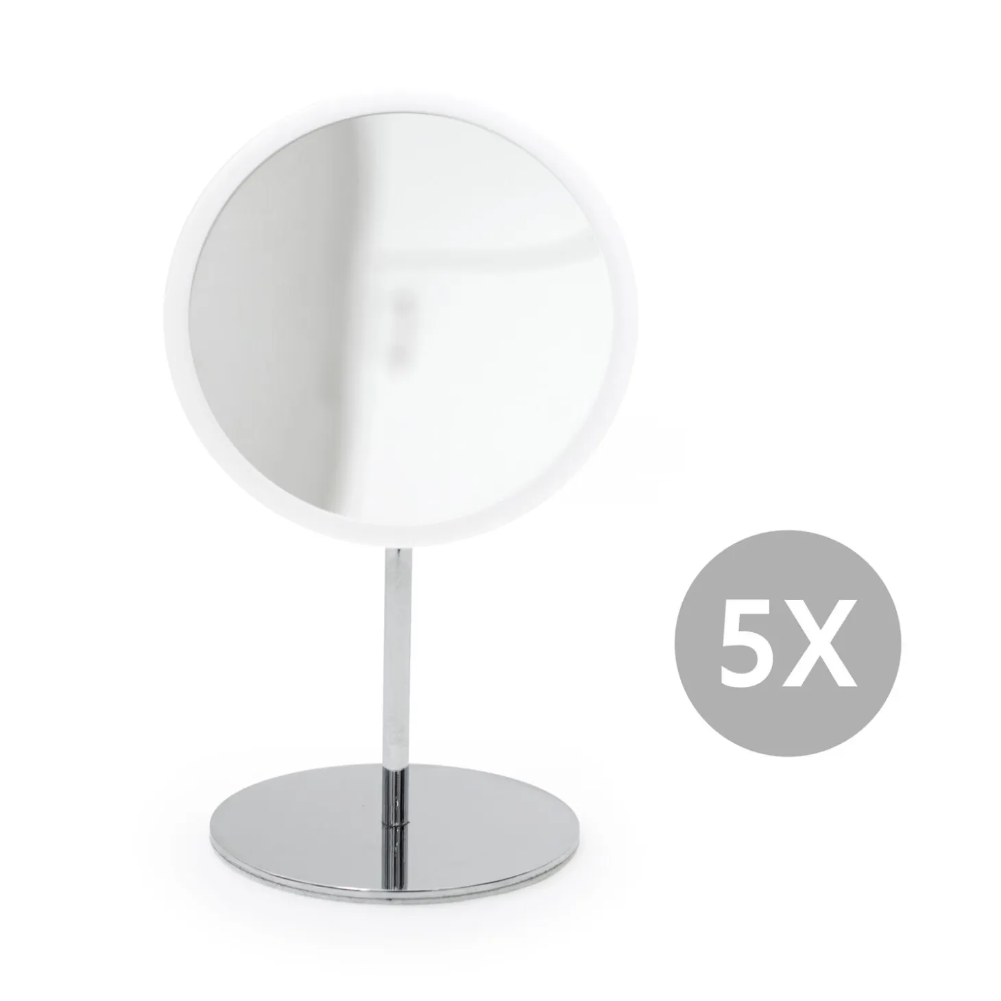 Bosign - Aftageligt Make-up spejl X5. Bordmodel - Hvid