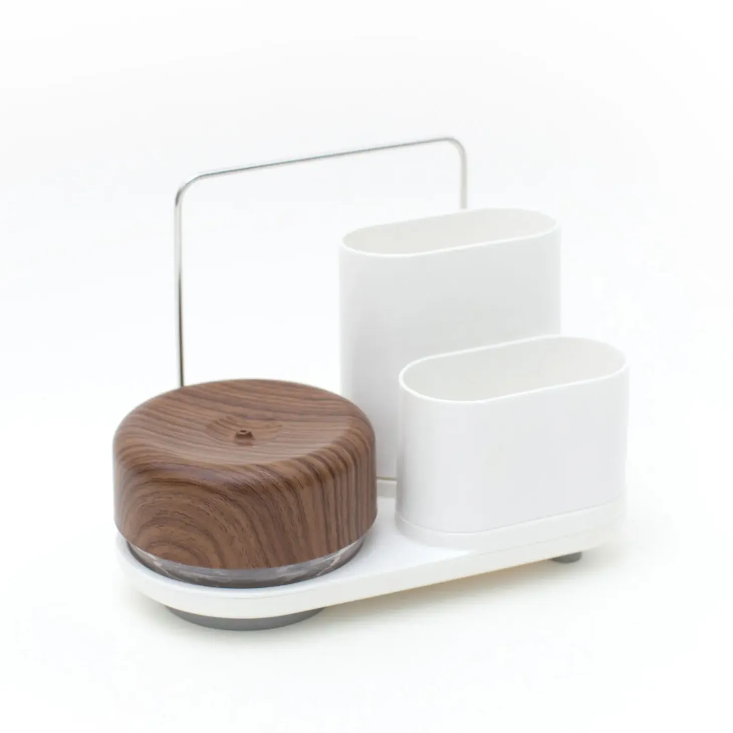 Bosign - Opvaskesæt - Do-Dish Caddy Plus - Hvid/Mørkt træ