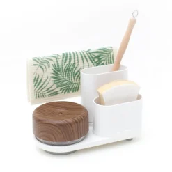 Bosign - Opvaskesæt - Do-Dish Caddy Plus - Hvid/Mørkt træ