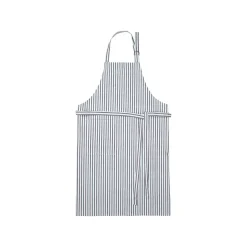 Broste Copenhagen - Forklæde "Stripes" - Caramel Brown/Serenity Light Blue