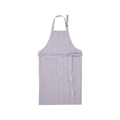 Broste Copenhagen - Forklæde "Stripes" - Forest Green/Orchid Light Purple
