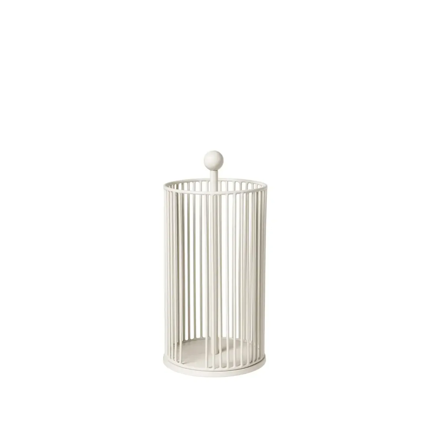 Broste Copenhagen - Køkkenrulleholder - Edda - Light warm grey - Ø14xH28 cm