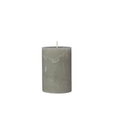 Broste Copenhagen - Rustik bloklys - Ø7 x H10 cm - Grape Leaf Green