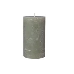 Broste Copenhagen - Rustik bloklys - Ø10 x H18 cm - Grape Leaf Green