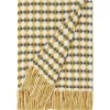 Burel Factory - Azulejo Biocolor - Plaid/tæppe - Grey og Mustard Yellow/Gul