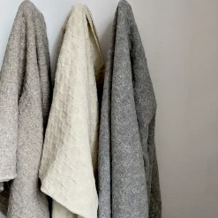 Burel Factory - Pied de Coq - Plaid/tæppe - Beige -180x130 cm