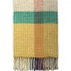Burel Factory - Plaid - Waffle - Multicolor - Biogreen - 180 x 130 cm