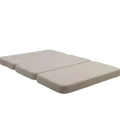 By KlipKlap - KK 3 Fold sofa XL 140 cm - Beige med sandfarvet knapper