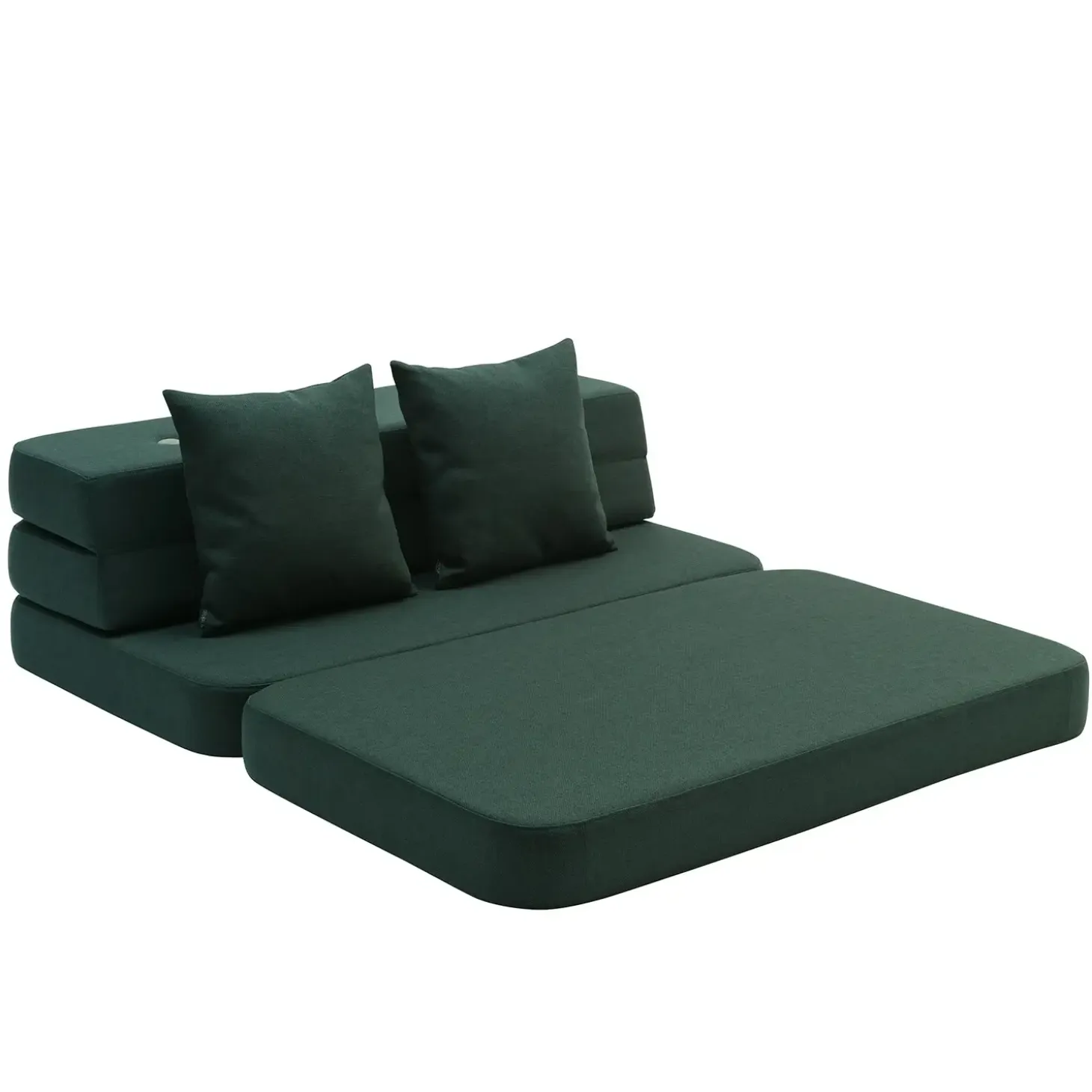 By KlipKlap - KK 3 Fold Sofa 120cm - Mørkegrøn