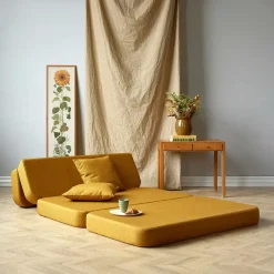 By KlipKlap - KK 3 Fold Sofa 120 cm - Mustard Gul