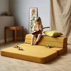 By KlipKlap - KK 3 Fold Sofa 120 cm - Mustard Gul