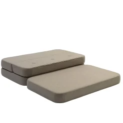 By KlipKlap - KK 3 Fold Sofa 120cm - Sand med sand farvet knapper