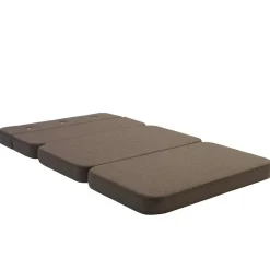 By KlipKlap - KK 3 Fold sofa XL 140 cm - Brun m. sandfarvede knapper