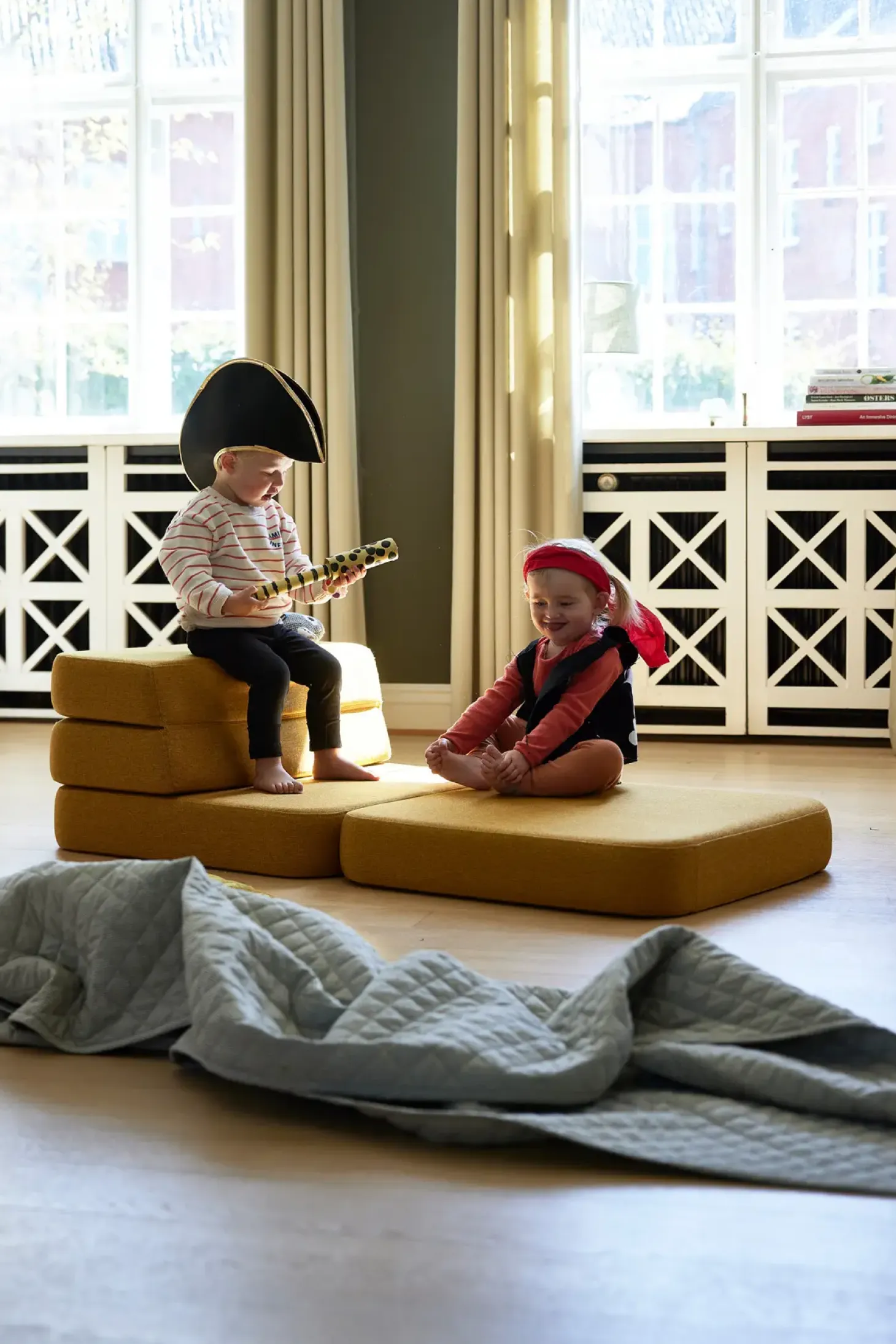 by KlipKlap - Sofa - KK 3 Fold Sofa Single Soft - Mustard w. Mustard - Gul