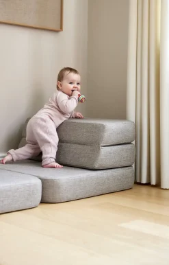 by KlipKlap - Sofa - KK 3 Fold Sofa Single - Soft Rose w. Rose - Rosa