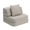 by KlipKlap - Sofa - KK 3 Fold Sofa Single Soft - Beige w. Sand
