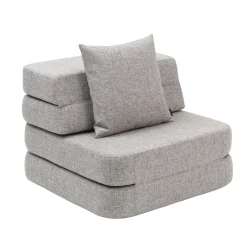by KlipKlap - Sofa - KK 3 Fold Sofa Single Soft - Multi Grey w. Grey - Grå