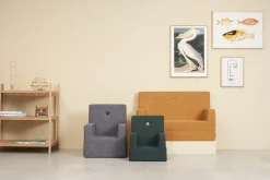 By KlipKlap børnesofa - KK Kids Sofa - Gul - mørkegul