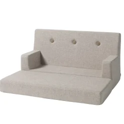 By KlipKlap børnesofa - KK Kids Sofa - Beige med Sandfarvet knap
