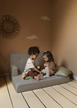 By KlipKlap børnesofa - KK Kids Sofa - Sand m. sand knap