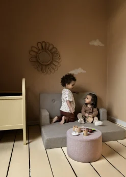 By KlipKlap børnesofa - KK Kids Sofa - Sand m. sand knap