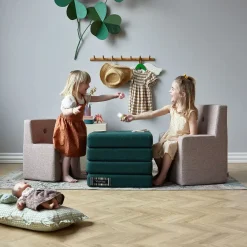 By KlipKlap børnestol - KK Kids chair XL - Soft Rosa m. Rosa Knap