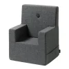 By KlipKlap børnestol - KK Kids chair XL - Blågrå med grå knap