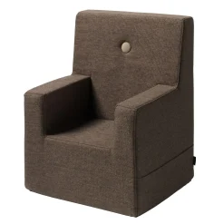 By KlipKlap børnestol XL - Brun m. sand knap - KK Kids chair