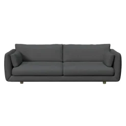 Cane-Line - Bloom 3-pers. sofa m/teak ben - Chenny Dark green