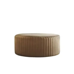 Chic Antique - Puf Velour - Marat - Karamel brun