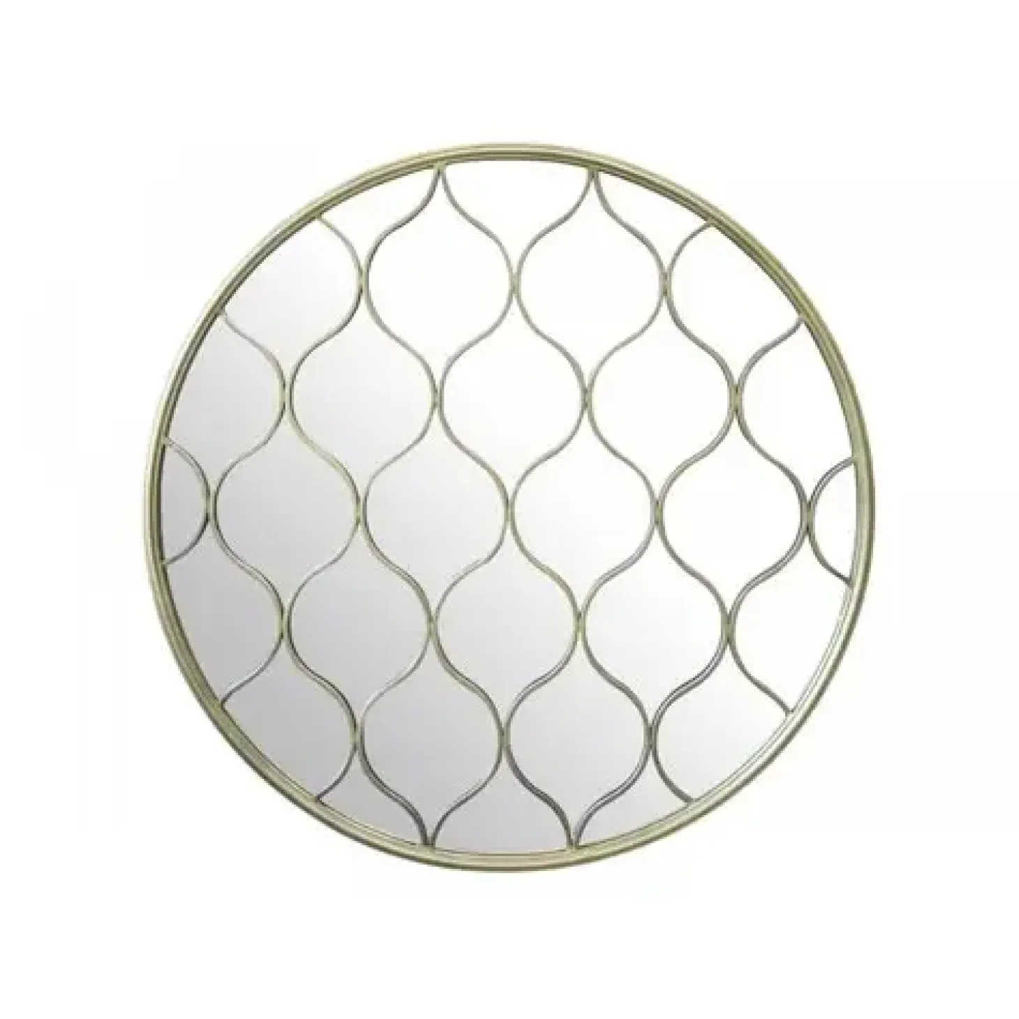 Chic Antique - Spejl med dekor - Ø 85 cm