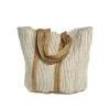 Chic Antique - Strandtaske i genbrugsgarn - 60 x 40 x 30 - Hvid