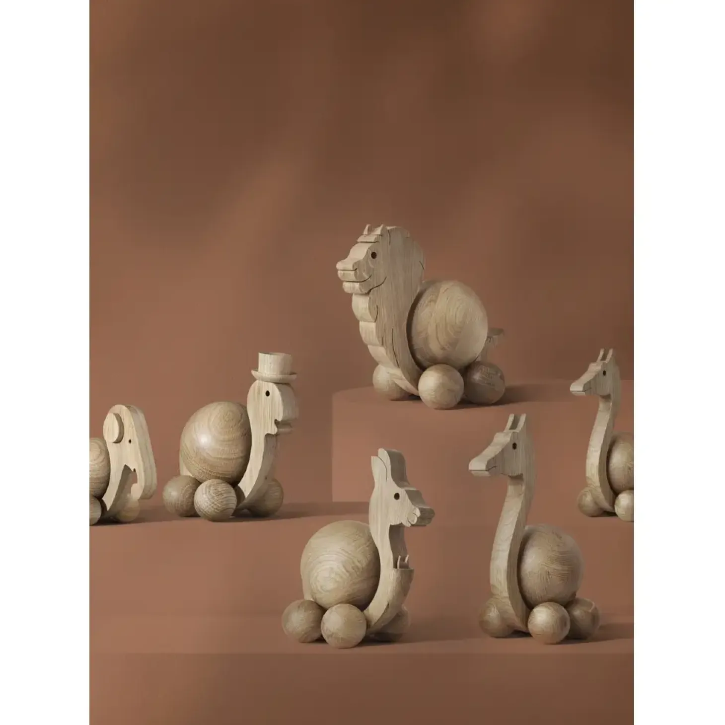 ChiCura - Træfigur - Spinning Kangaroo - Small