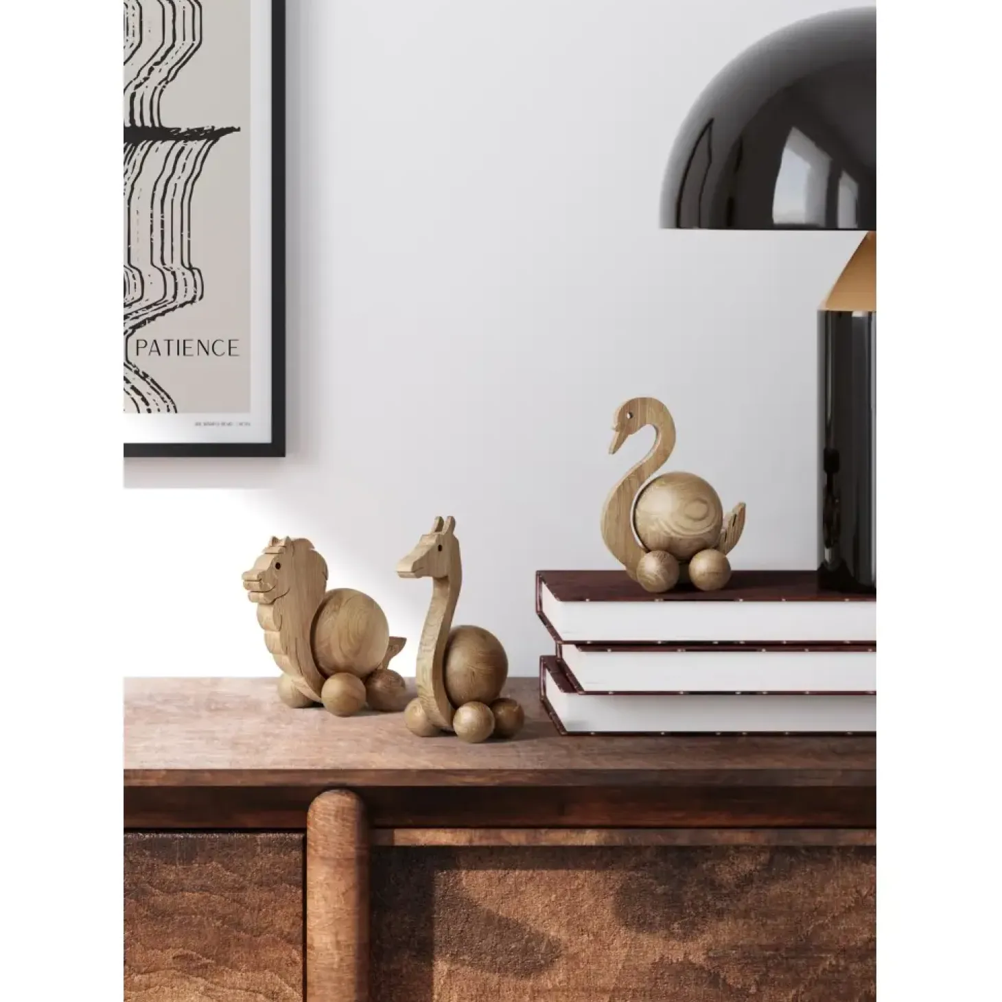 ChiCura - Træfigur - Spinning Giraffe - Small