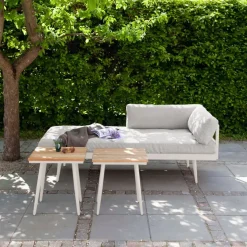 Cinas - Rio daybed, Sandy Grey Aluminiums stel, hynder i Sand