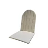 Cinas - Adirondack stol, hynde, polyester med polyfyld i sand