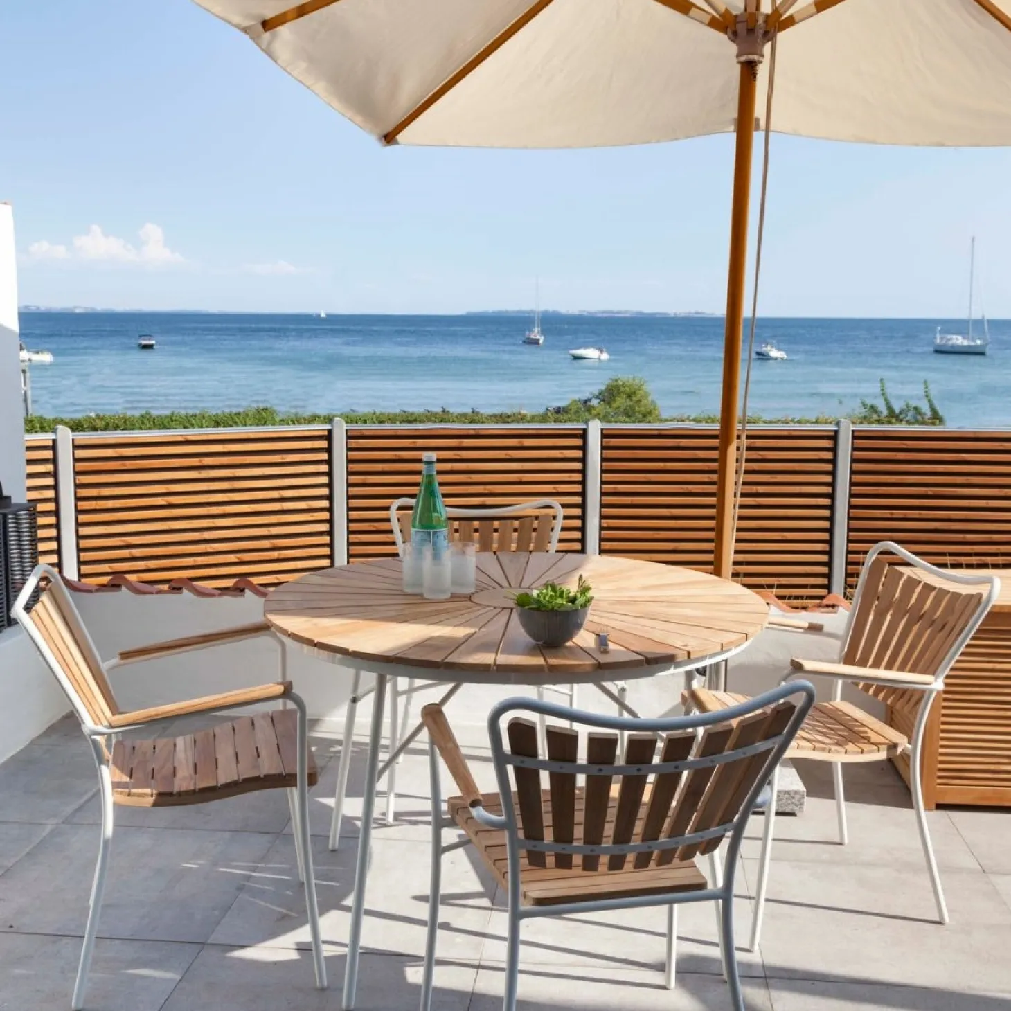 Cinas - Alezio Parasol 3x3m off-white olefin dug