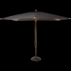 Cinas - Alezio Parasol 3x3m Sort olefin dug