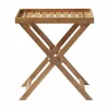 Cinas - Bakkebord 60x40cm teak
