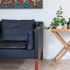 Cinas - Bakkebord 60x40cm teak