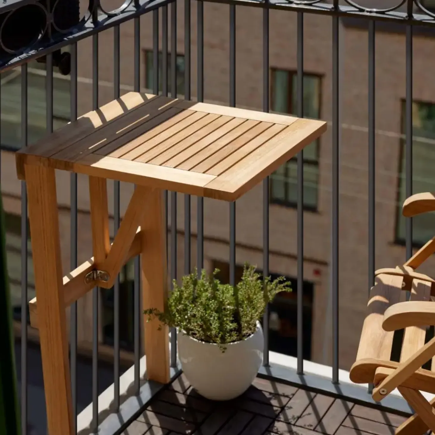 Cinas - Balkonbord i teaktræ
