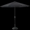 Cinas - Capri/Nero -Ø3m sort stok, sort polyesterdug