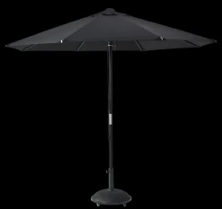 Cinas - Capri/Nero -Ø3m sort stok, sort polyesterdug