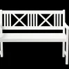 Cinas - Havebænk - Rosenborg bænk 120x59cm hvid mahogni