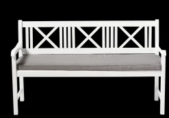 Cinas - Havebænk - Rosenborg bænk 150x59cm hvid mahogni